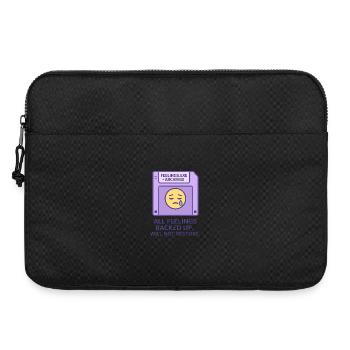 Fühle die Tränen Muster Deutsch - Laptoptasche 15" - Schwarz - Vorne