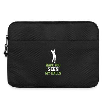 Golf - Hast du meine Bälle gesehen? - Laptoptasche 15" - Schwarz - Vorne