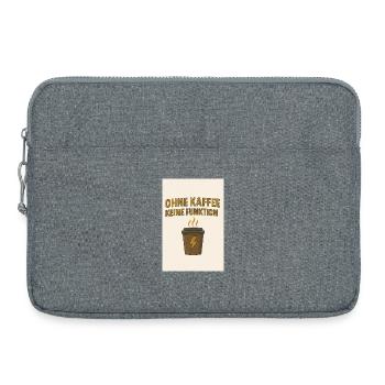 Culture du café Humour Design - Sacoche pour ordinateur portable 15 pouces - gris chiné - Devant