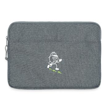 Ribbo en détective à la recherche d’indices - Sacoche pour ordinateur portable 15 pouces - gris chiné - Devant
