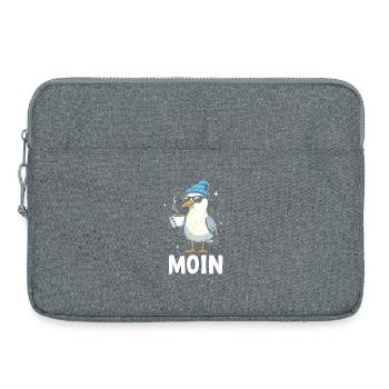 Moin Seagull Coffee Küste Norddeutschland - Laptoptasche 15" - Grau meliert - Vorne