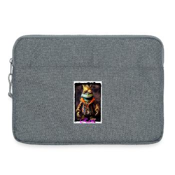Costume de Prince Grenouille en Robe Royale - Sacoche pour ordinateur portable 15 pouces - gris chiné - Devant