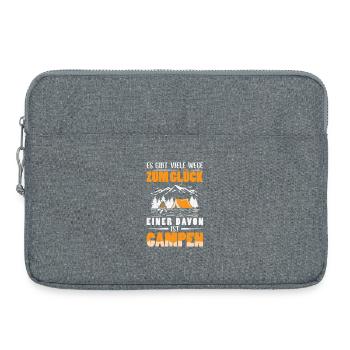 Camper Camping Caravane Dicton - Sacoche pour ordinateur portable 15 pouces - gris chiné - Devant