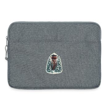 Art de la Tour de Garde - Pins Enneigés Sérénité - Sacoche pour ordinateur portable 15 pouces - gris chiné - Devant