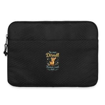 Dans mon Dirndl, je ne connais pas Funny Deer Shirt - Sacoche pour ordinateur portable 15 pouces - noir - Devant