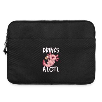 Drinks A Lotl Axolotl Trinkt Bier - Laptoptasche 15" - Schwarz - Vorne