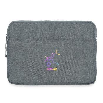 Psychedelische Molekülkunst LSD  - Laptoptasche 15" - Grau meliert - Vorne