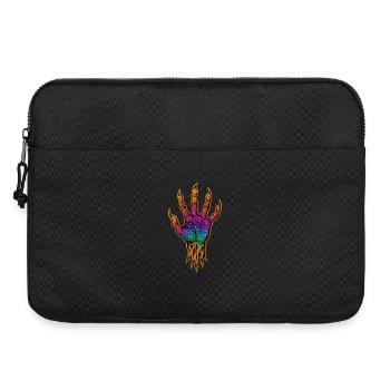 Goldene Regenbogenklaue | Kralle macht Risse  - Laptoptasche 15" - Schwarz - Vorne