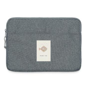 Mon cher Scholli fish design - Sacoche pour ordinateur portable 15 pouces - gris chiné - Devant