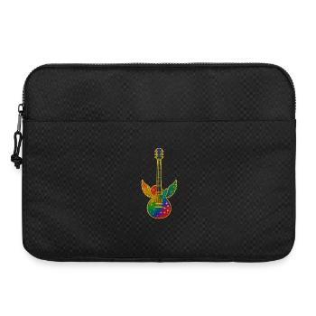 Galaxy Guitar with Angel Wings - Laptop bag 15" - black - Front