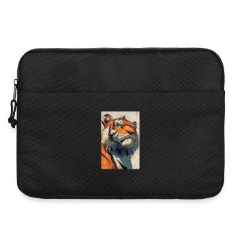 Illustration eines Tigers - Laptoptasche 15" - Schwarz - Vorne