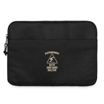 Pistenrowdy Abstand Halten Ski Fahren Piste Witzig - Laptoptasche 15" - Schwarz - Vorne