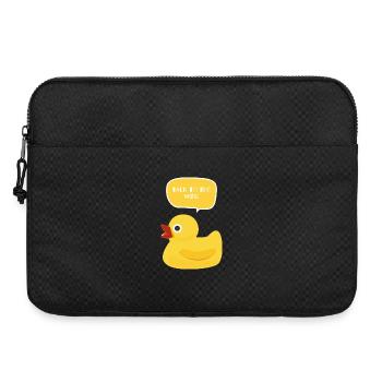 Parlez à la conception du canard ailé - Sacoche pour ordinateur portable 15 pouces - noir - Devant
