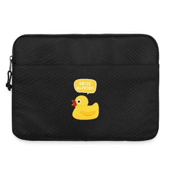 Quack Happens Ente Design - Laptoptasche 15" - Schwarz - Vorne
