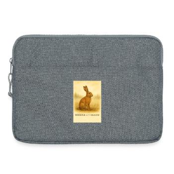 Whisper of the Meadow Hare - Laptop bag 15" - heather grey - Front