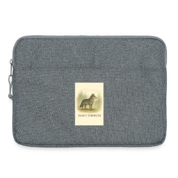 Silent Force Wolf - Laptop bag 15" - heather grey - Front