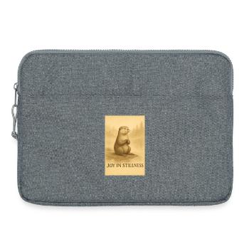 Joy in Silence Meditation Animal - Laptop bag 15" - heather grey - Front