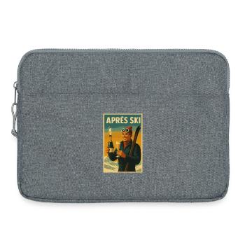 Après Ski Vintage Celebration Poster - Laptop bag 15" - heather grey - Front