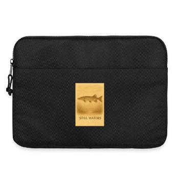 Still Waters Fish Illustration - Laptop bag 15" - black - Front