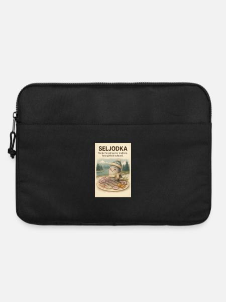 Seljodka Fish Plate Nordic Charm - Laptop bag 15" - black