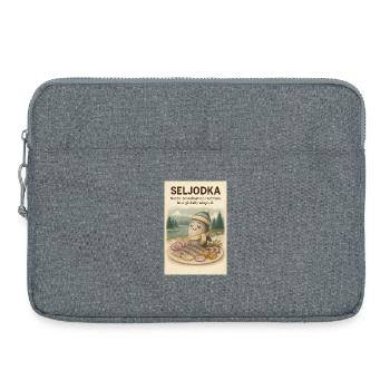 Seljodka Fish Plate Nordic Charm - Laptop bag 15" - heather grey - Front