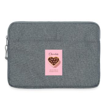 Le chocolat sait ce que veulent les femmes - Sacoche pour ordinateur portable 15 pouces - gris chiné - Devant