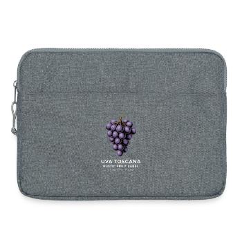 Grapes Vintage - Laptop bag 15" - heather grey - Front