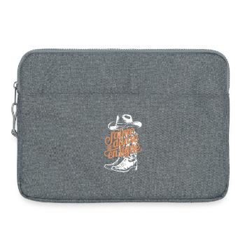 Cowboy Chic Line Dance - Laptoptasche 15" - Grau meliert - Vorne