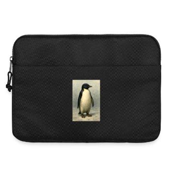 Le Pingouin d’hiver en peinture à l’huile - Sacoche pour ordinateur portable 15 pouces - noir - Devant