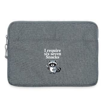 6-7 Internet Meme Cooler 6 7 Raccoon - Laptop bag 15" - heather grey - Front