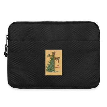 Die Jahreszeit: Der Grund, Vintage-Weihnachtschristlich. - Laptoptasche 15" - Schwarz - Vorne