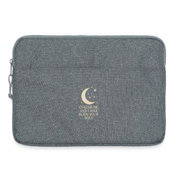 Moonlit Threat: Burn Your Soul - Laptop bag 15" - heather grey - Front