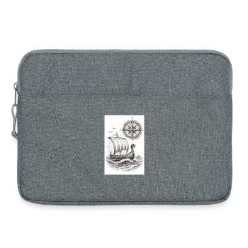 Compass Viking Segelschiff - Laptoptasche 15" - Grau meliert - Vorne