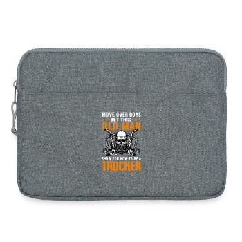 Truck Driver - Laptop bag 15" - heather grey - Front