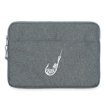 Bite Me Hook Silhouette Tee - Laptoptasche 15" - Grau meliert - Vorne