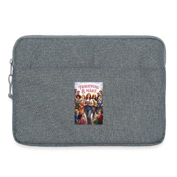 Women's Day 8 March – Diversity in the world of work - Laptop bag 15" - heather grey - Front