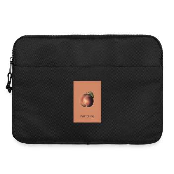 Sweet Cheeks – Minimal Peach Poster - Laptop bag 15" - black - Front