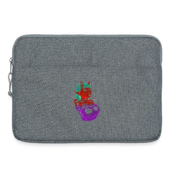Crimson Demon  - Laptop bag 15" - heather grey - Front