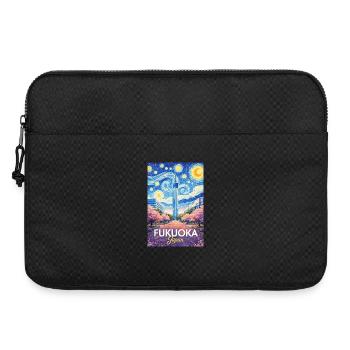 Fukuoka, Japon - Sacoche pour ordinateur portable 15 pouces - noir - Devant