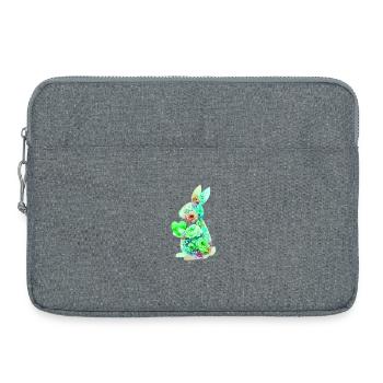 Cœur de lapin mignon - Sacoche pour ordinateur portable 15 pouces - gris chiné - Devant