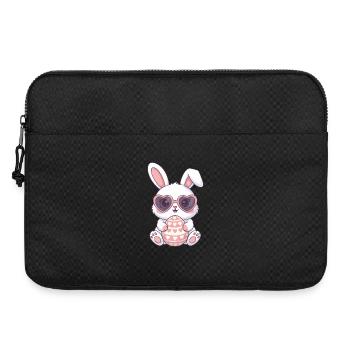 Herzhasen Osterei Charm - Laptoptasche 15" - Schwarz - Vorne