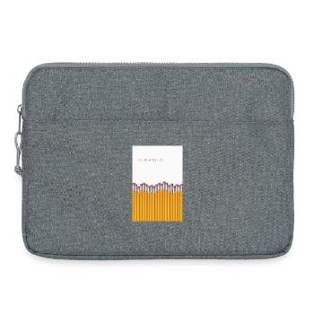 One in a Million Unique Statement Design - Laptoptasche 15" - Grau meliert - Vorne