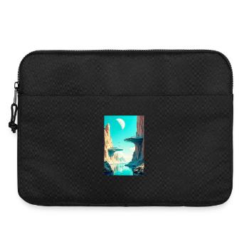 Die Menschheit findet endlich ihr neues Zuhause im Weltraum - Laptoptasche 15" - Schwarz - Vorne