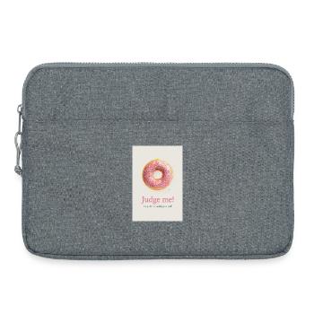 Judge Me Donut Funny Sweet Food Design - Laptoptasche 15" - Grau meliert - Vorne