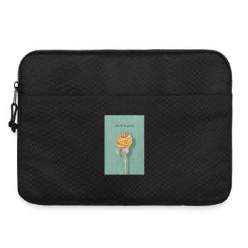 Adoro la pasta italienisches Design Küche - Laptoptasche 15" - Schwarz - Vorne