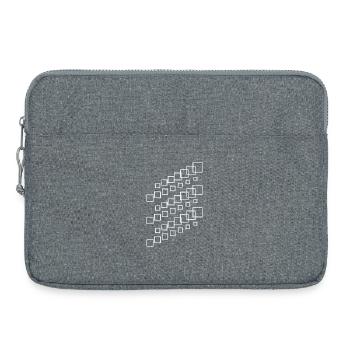 Geometric Square Cascade - Laptop bag 15" - heather grey - Front