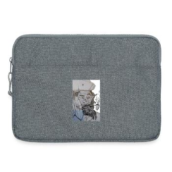Tuxedo-Pirat - Laptoptasche 15" - Grau meliert - Vorne
