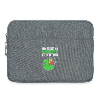 Engineer: How to Get Their Attention - Laptop bag 15" - heather grey - Front