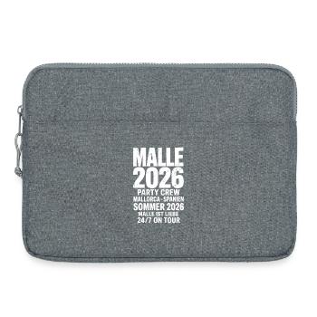 Malle 2026 Party Crew Mallorca 2026 - Laptoptasche 15" - Grau meliert - Vorne