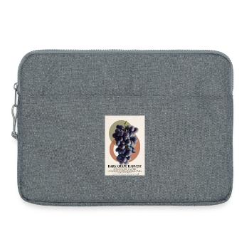 Dark Grape Harvest - Laptop bag 15" - heather grey - Front